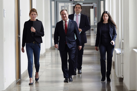 Pressestatement von Armin Laschet in Düsseldorf