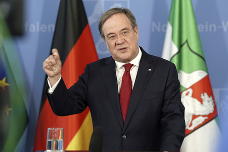 Pressestatement von Armin Laschet in Düsseldorf