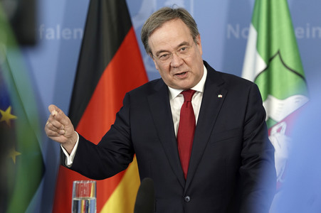 Pressestatement von Armin Laschet in Düsseldorf