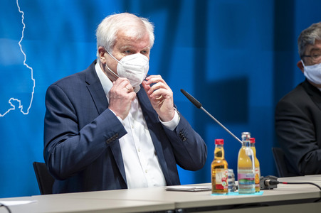 Pressekonferenz zur Innenministerkonferenz Thüringen 2020 in Erfurt
