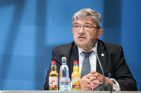 Pressekonferenz zur Innenministerkonferenz Thüringen 2020 in Erfurt