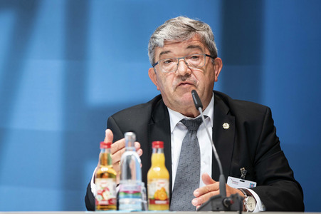 Pressekonferenz zur Innenministerkonferenz Thüringen 2020 in Erfurt