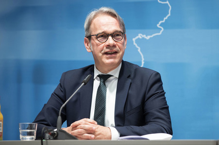 Pressekonferenz zur Innenministerkonferenz Thüringen 2020 in Erfurt