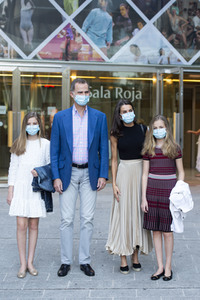 Royals besuchen die Flamenco-Show 'Fandango Avenue' in Madrid