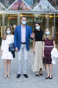 Royals besuchen die Flamenco-Show 'Fandango Avenue' in Madrid