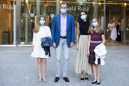 Royals besuchen die Flamenco-Show 'Fandango Avenue' in Madrid