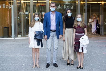 Royals besuchen die Flamenco-Show 'Fandango Avenue' in Madrid