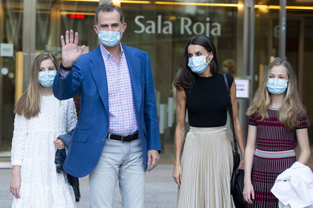 Royals besuchen die Flamenco-Show 'Fandango Avenue' in Madrid