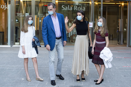 Royals besuchen die Flamenco-Show 'Fandango Avenue' in Madrid