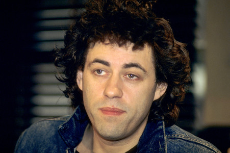 Pressekonferenz mit Bob Geldof in London