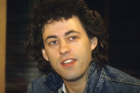 Pressekonferenz mit Bob Geldof in London