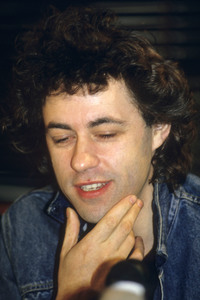 Pressekonferenz mit Bob Geldof in London