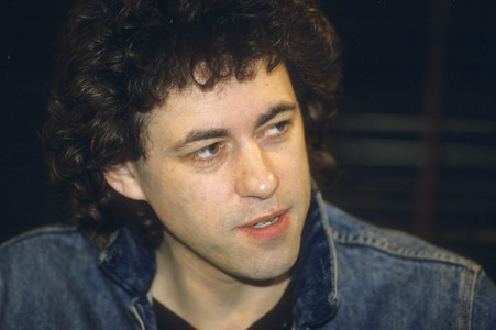 Pressekonferenz mit Bob Geldof in London