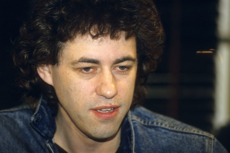 Pressekonferenz mit Bob Geldof in London