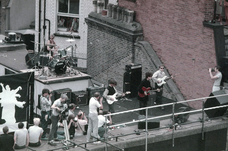 Rooftop-Konzert von Echo & the Bunnymen in London