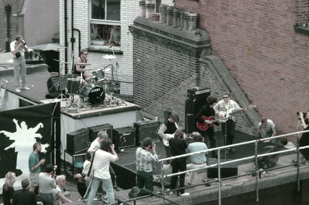 Rooftop-Konzert von Echo & the Bunnymen in London