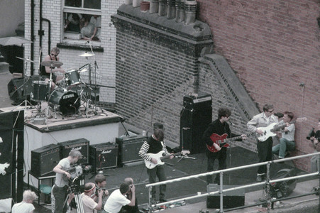 Rooftop-Konzert von Echo & the Bunnymen in London