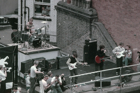 Rooftop-Konzert von Echo & the Bunnymen in London