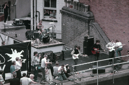 Rooftop-Konzert von Echo & the Bunnymen in London