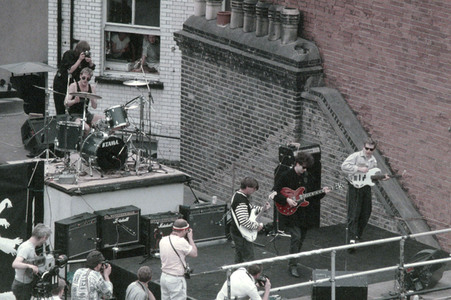 Rooftop-Konzert von Echo & the Bunnymen in London
