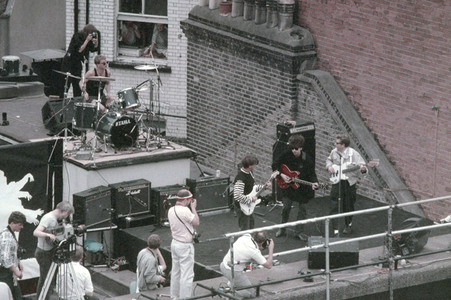 Rooftop-Konzert von Echo & the Bunnymen in London