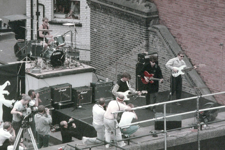 Rooftop-Konzert von Echo & the Bunnymen in London