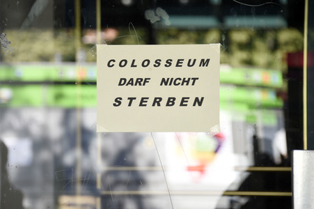 Aktion 'Rettet das Kino Colosseum' in Berlin