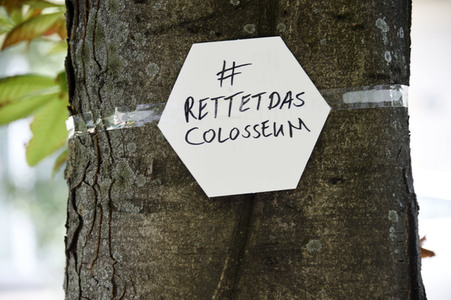 Aktion 'Rettet das Kino Colosseum' in Berlin