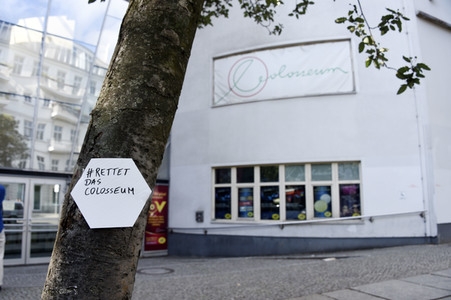 Aktion 'Rettet das Kino Colosseum' in Berlin