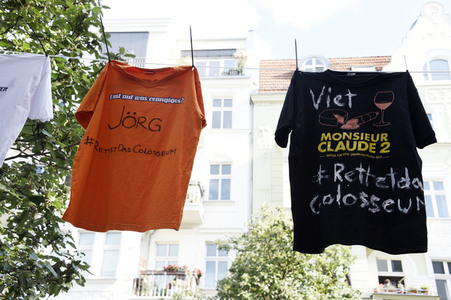 Aktion 'Rettet das Kino Colosseum' in Berlin