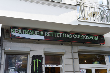 Aktion 'Rettet das Kino Colosseum' in Berlin