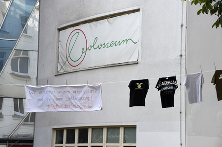 Aktion 'Rettet das Kino Colosseum' in Berlin