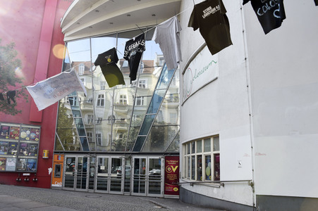Aktion 'Rettet das Kino Colosseum' in Berlin