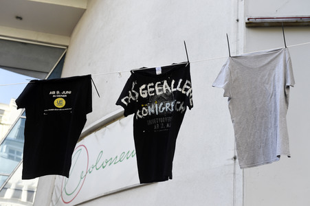 Aktion 'Rettet das Kino Colosseum' in Berlin