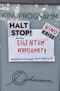 Aktion 'Rettet das Kino Colosseum' in Berlin