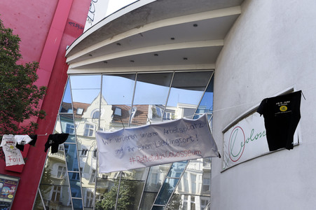 Aktion 'Rettet das Kino Colosseum' in Berlin