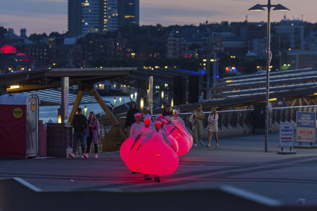 Aktion 'Night of Light' in Hamburg