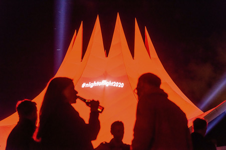 Aktion 'Night of Light' in Berlin