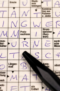 Symbolfoto Kreuzworträtsel