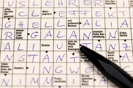 Symbolfoto Kreuzworträtsel