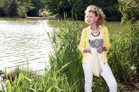 Jutta Kammann bei einem Fototermin in München