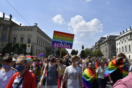Demonstration 'Berlin Pride 2020' in Berlin
