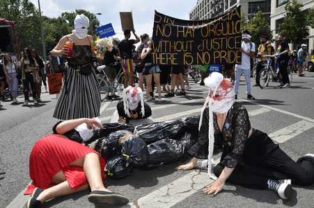 Demonstration 'Berlin Pride 2020' in Berlin