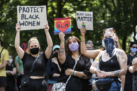 'Black Lives Matter' Demonstration in Berlin