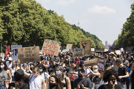 'Black Lives Matter' Demonstration in Berlin