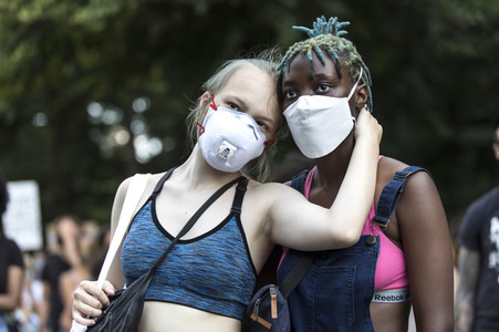 'Black Lives Matter' Demonstration in Berlin