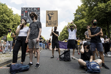 'Black Lives Matter' Demonstration in Berlin