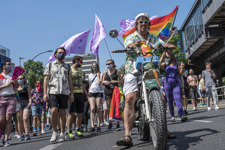 Demonstration 'Berlin Pride 2020' in Berlin