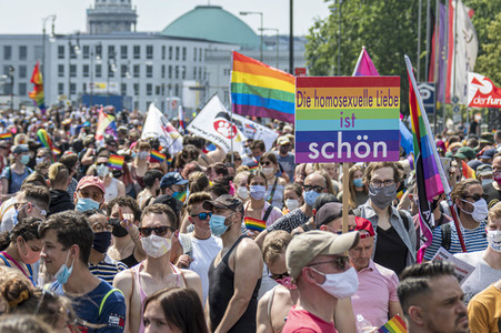 Demonstration 'Berlin Pride 2020' in Berlin