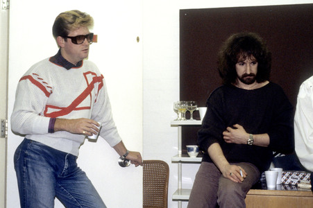 Musikvideo-Dreharbeiten mit Barclay James Harvest in London